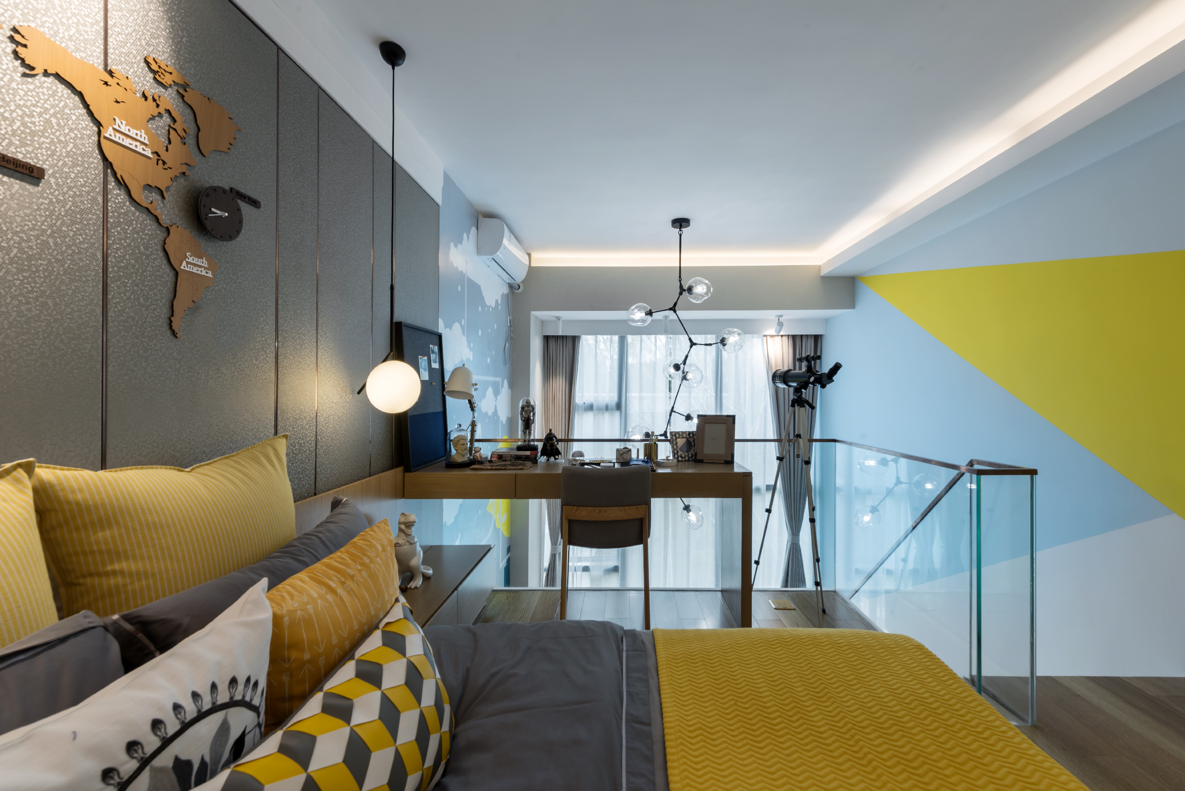 龍湖九里晴川-現(xiàn)代簡約-臥室設(shè)計效果圖